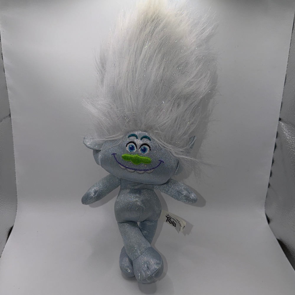 DreamWorks 12" Guy Diamond Glitter Plush Silver Sparkle Hair Movie Kidcore Doll